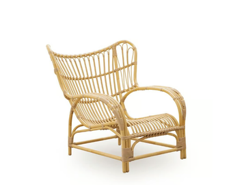 TEDDY EXTERIOR - Outdoor wingchair with armrests in Alu-Rattan and ArtFibre by Sika Design - view 2